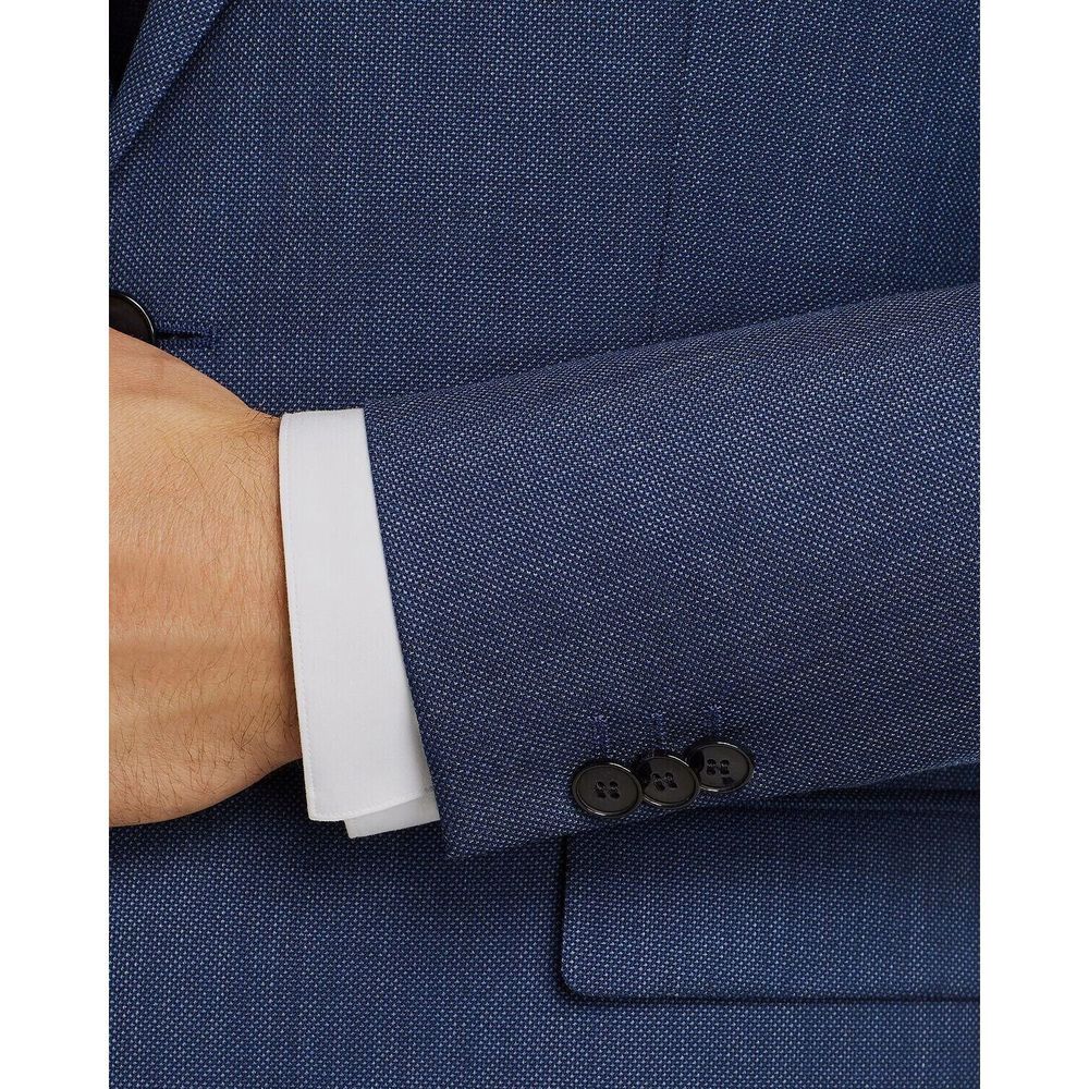 HUGO Boss Birdseye Extra Slim Fit Suit Jacket 40 L 40L Rtl $445 - Picture 3 of 4